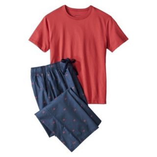 Merona Mens Crab Print Pajama Set   L