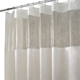 InterDesign Hitchcock Shower Curtain   Frost/Clear (72x72)