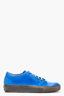 Acne Studios Blue Suede Sneakers