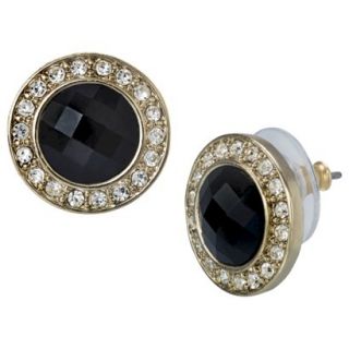 Lonna & Lilly Button Earrings   Black