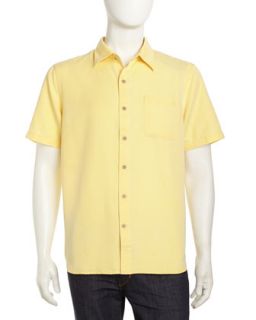 Havana Pique Sport Shirt, Light Hay