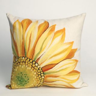 Liora Manne Sunflower Indoor / Outdoor Throw Pillow Multicolor   7SC1S321609