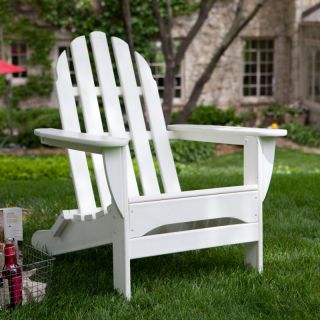 Exclusive POLYWOOD Recycled Plastic Classic Curveback Adirondack Chair