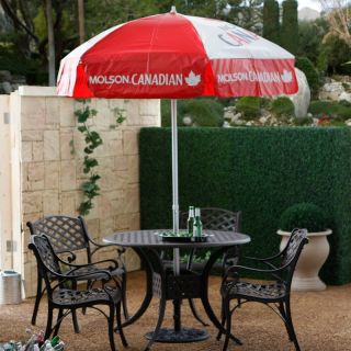 Molson Canadian 6 ft. Patio Umbrella Multicolor   UMC08 BH