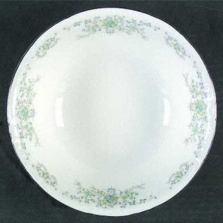 Norleans Theresa 9 Round Vegetable Bowl, Fine China Dinnerware   Pink & Blue Fl