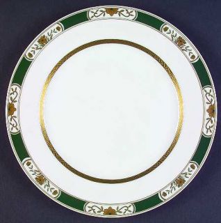Fitz & Floyd Fleur Orientale Green Dinner Plate, Fine China Dinnerware   Green/G