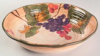Tuscany 13 Pasta Serving Bowl, Fine China Dinnerware   Embossed Grapes & Leaves