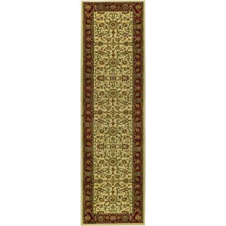 Lyndhurst Collection Majestic Ivory/ Red Runner (23 X 12)