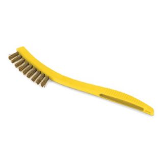 Rubbermaid Metal fill Wire Scratch Brush, 8 1/2in Yellow Plastic
