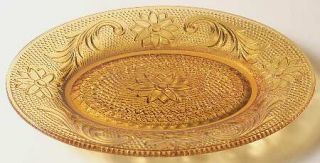 Tiara Sandwich Amber (Collection) Tiara Crystl 8 Oval Tray   Pressed Sandwich D
